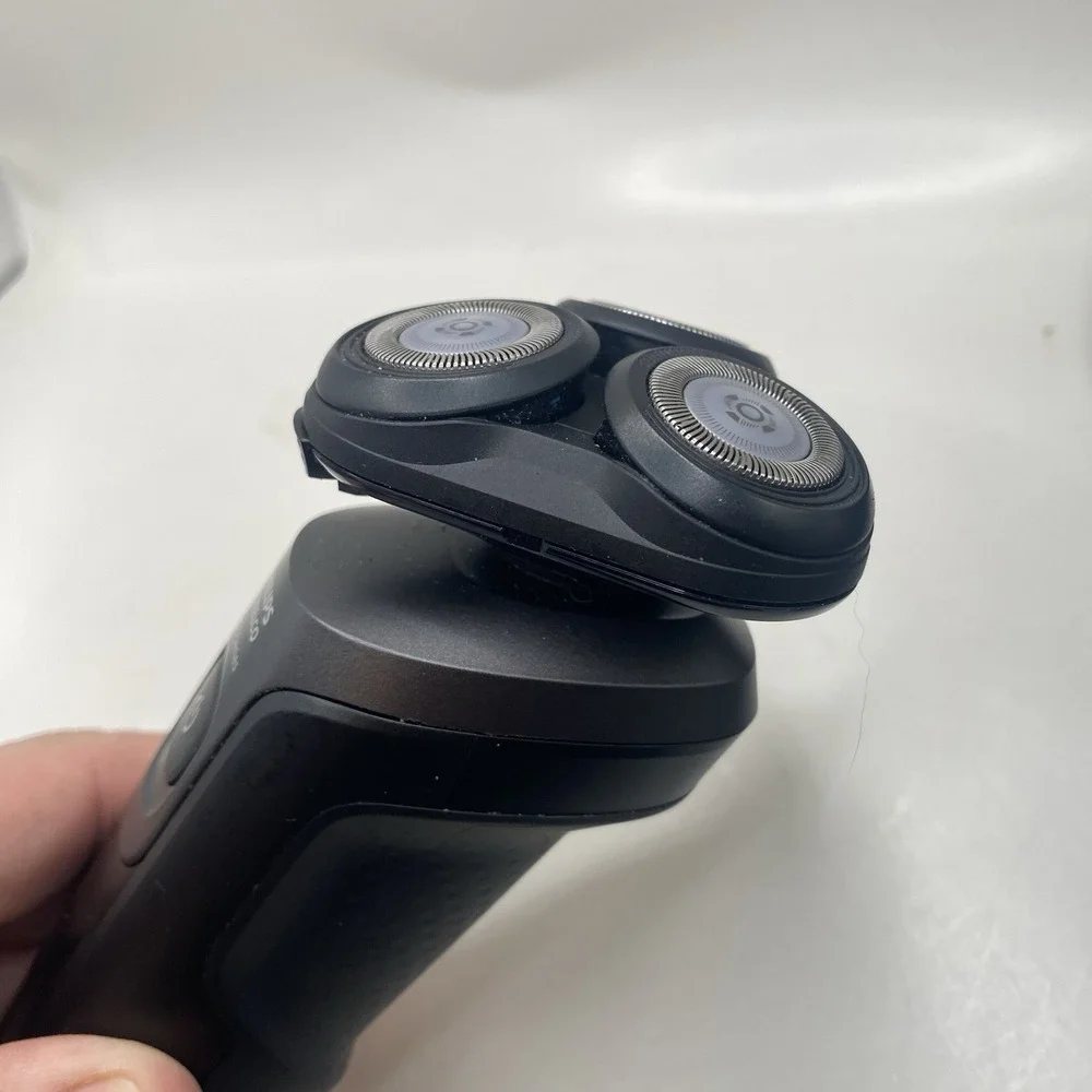 Philips S5966 Norelco Aquatouch Rechargeable Electric Shaver TESTED NO CHARGER A